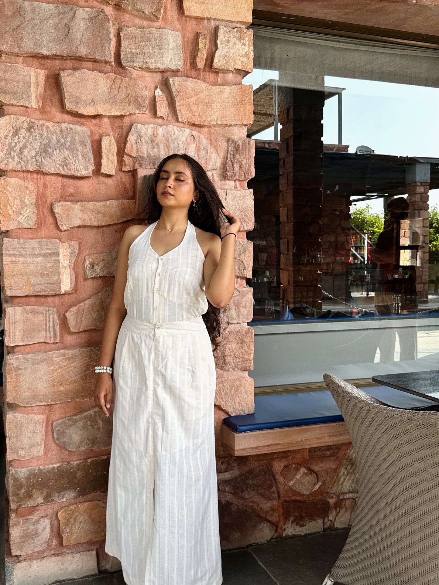 Cream Soufflé Skirt Set