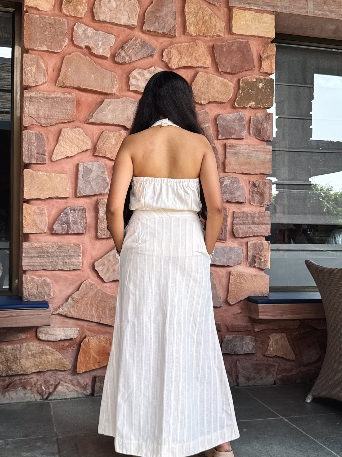 Cream Soufflé Skirt Set
