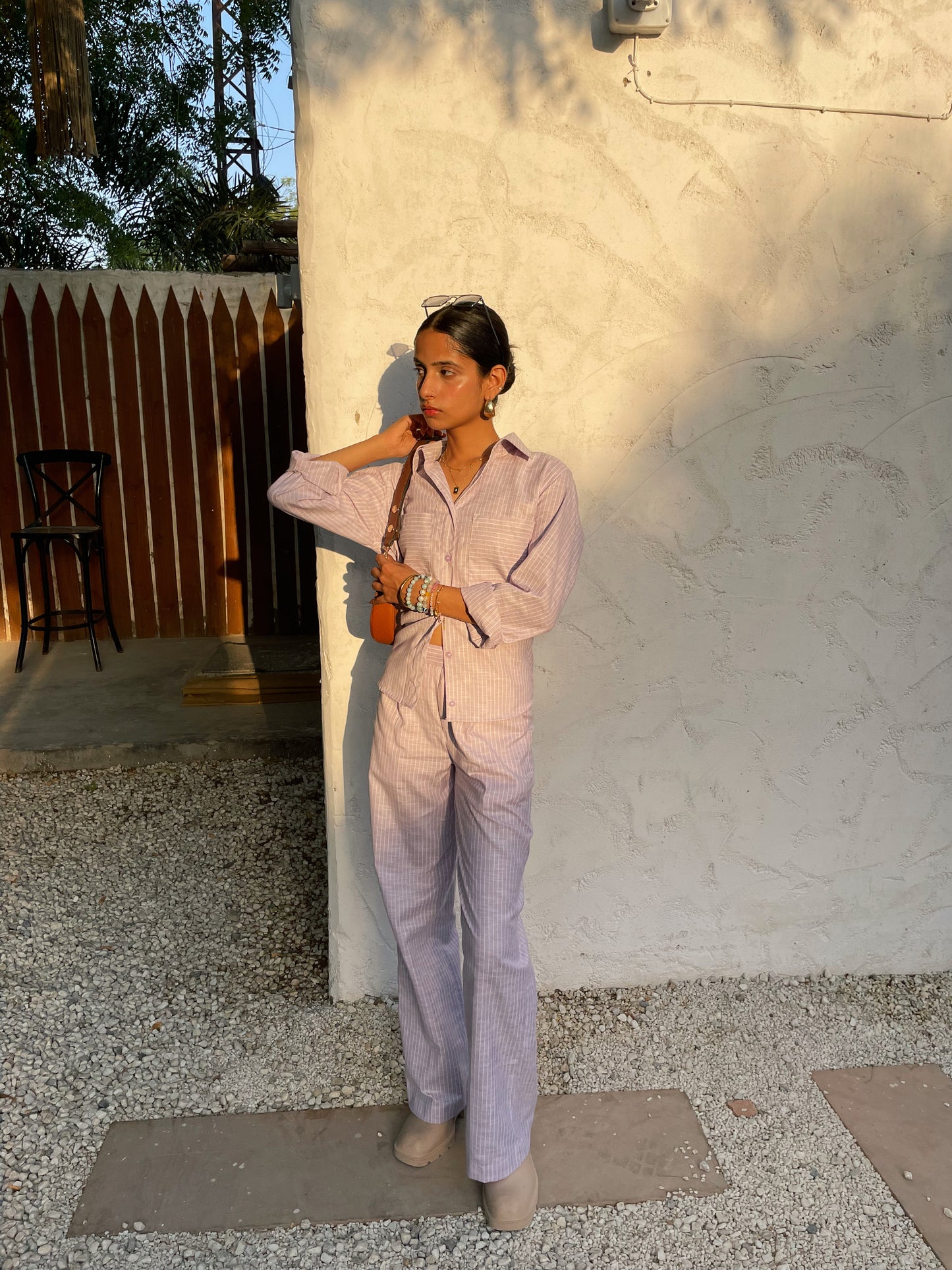 Lilac Sorbet Corset Shirt